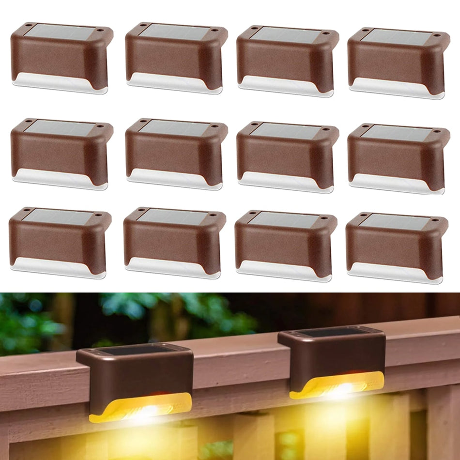 Orelli Lightings Solar Step Lights, LED Waterproof for Outdoor Patio Stairs and Garden