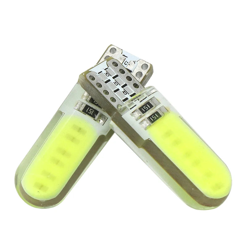 Orelli Lightings T10 LED Bulbs 2-Pack, W5W COB, 6000K White, CanBus, 12V