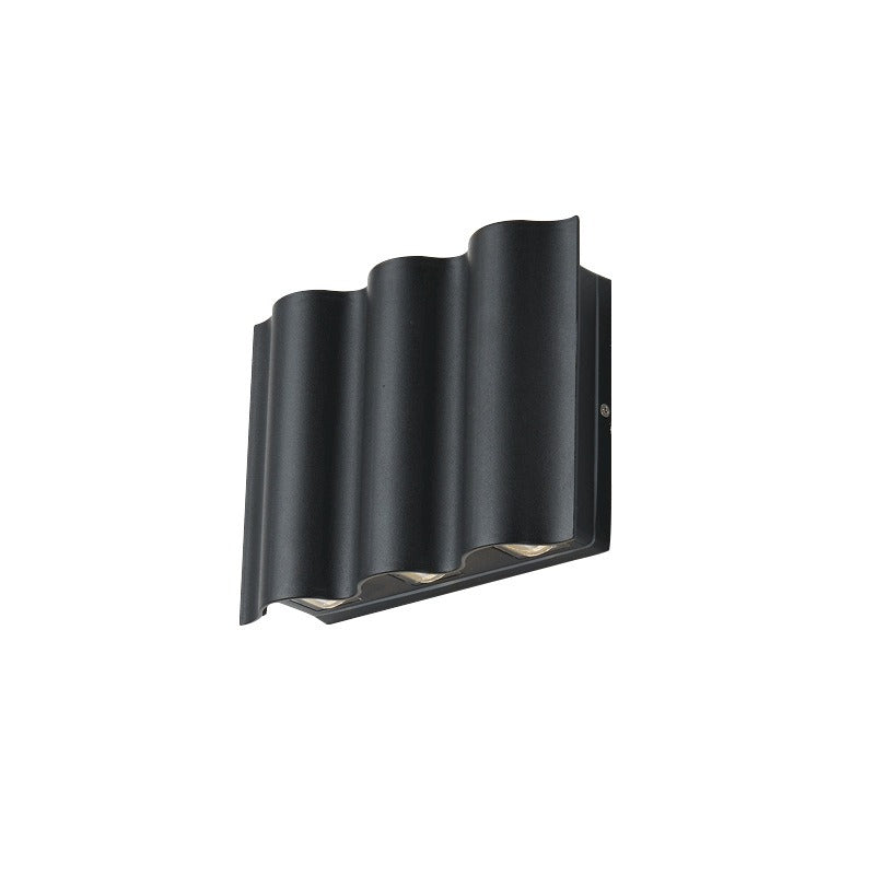 Orelli Lightings Solar LED Up-Down Wall Spotlight, IP65 Waterproof for Courtyard and Garden