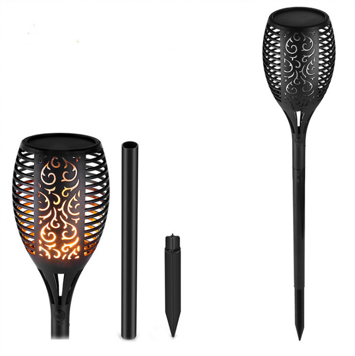 Orelli Lightings Solar LED Flame Effect Lawn Light, IP65 Waterproof for Garden Decor