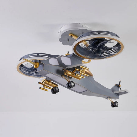 Modern Ventilation Fans Indoor Bedroom Ceiling Fan Light Children Bedroom Led Aircraft Ceiling Fan