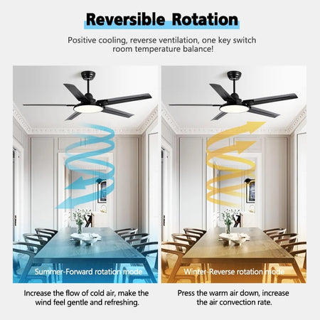 Modern Ventilation Fans Home, Hotel Remote Control Ceiling Fan Living Room, Dining Room, Bedroom Ceiling fan Light