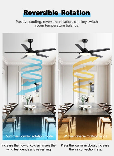 Modern Ventilation Fans Home, Hotel Remote Control Ceiling Fan Living Room, Dining Room, Bedroom Ceiling fan Light