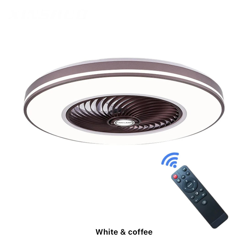 Modern Ventilation Fans DC Motor 6-Speeds Living Room Remote Control Ceiling Fan Light