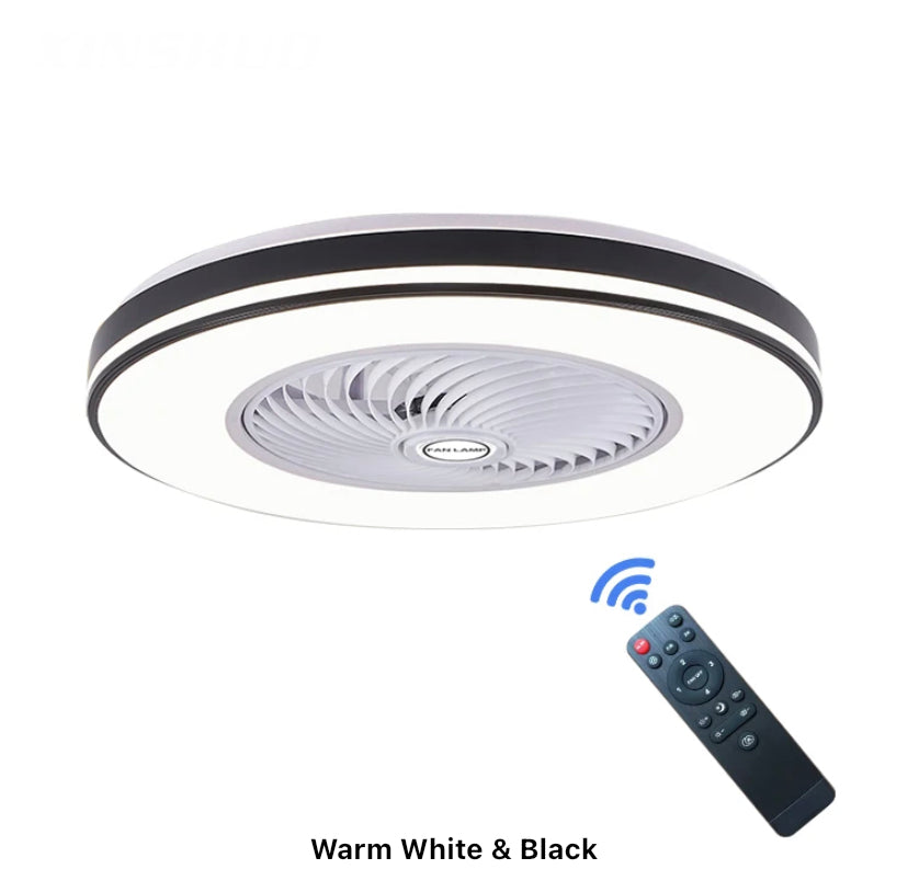 Modern Ventilation Fans DC Motor 6-Speeds Living Room Remote Control Ceiling Fan Light