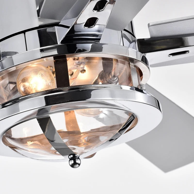Modern Ceiling Fan Remote Control 52 Inch Ventilation Fan Indoor Dining Room Ceiling Fan With Light