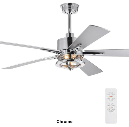 Modern Ceiling Fan Remote Control 52 Inch Ventilation Fan Indoor Dining Room Ceiling Fan With Light