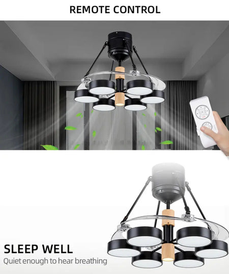 Modern Ventilation Fans Household Ceiling Fan Indoor Living Room, Dining Room  Remote Control Ceiling Fan Light Lighting
