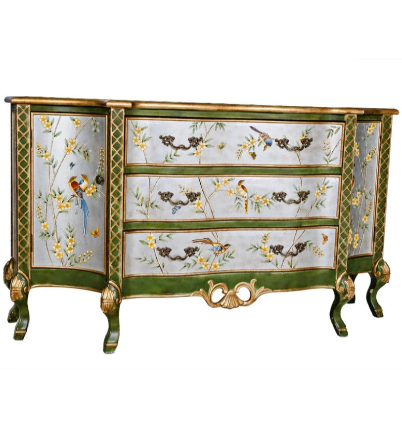 Antique Cabinets Luxury Furniture Antike Schränkekinds Cupboard Wood Noble Design Hand Painted Sideboard