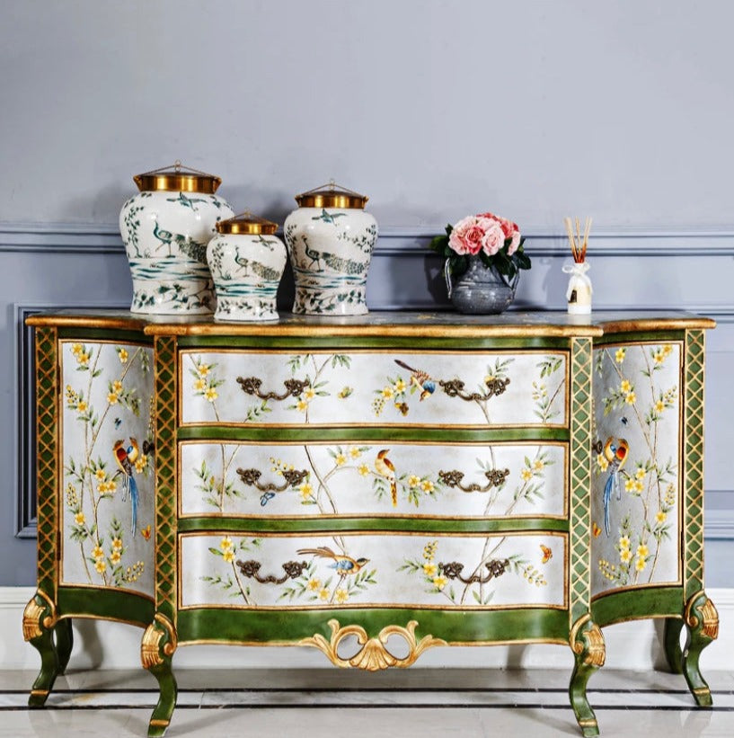Antique Cabinets Luxury Furniture Antike Schränkekinds Cupboard Wood Noble Design Hand Painted Sideboard