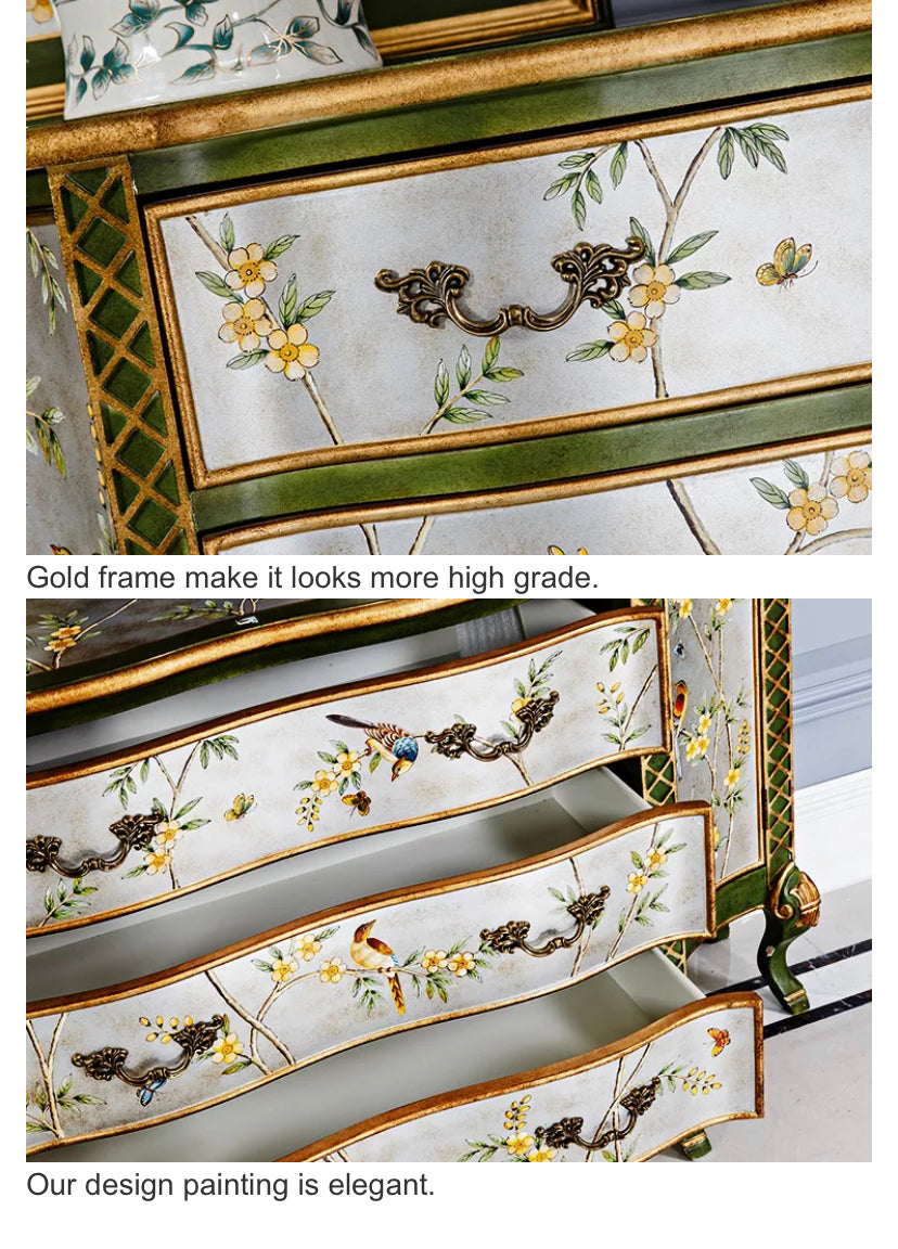 Antique Cabinets Luxury Furniture Antike Schränkekinds Cupboard Wood Noble Design Hand Painted Sideboard