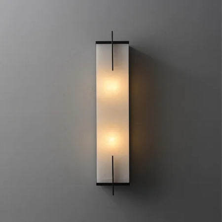 Modern Wall Light Rectangular Alabaster Linear Marble Indoor, Outdoor Wall Sconces