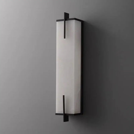 Modern Wall Light Rectangular Alabaster Linear Marble Indoor, Outdoor Wall Sconces