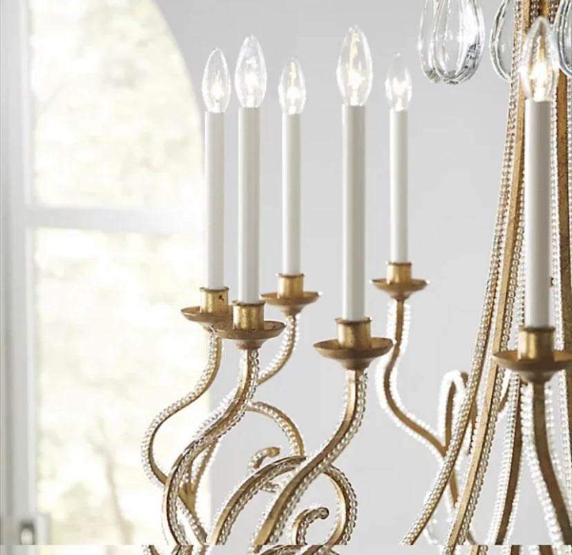 Modern Chandelier Rustic Iron Led American Home, Farm Living, Dining Room Crystal Light s