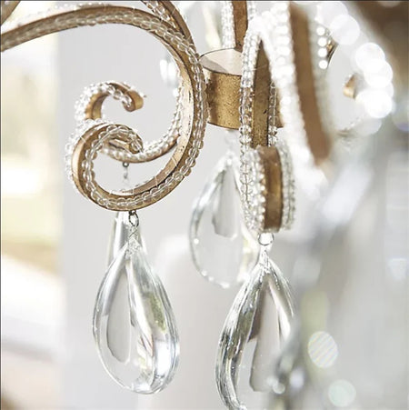 Modern Chandelier Rustic Iron Led American Home, Farm Living, Dining Room Crystal Light s