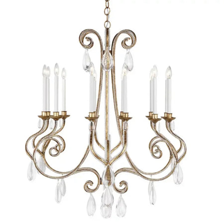 Modern Chandelier Rustic Iron Led American Home, Farm Living, Dining Room Crystal Light s