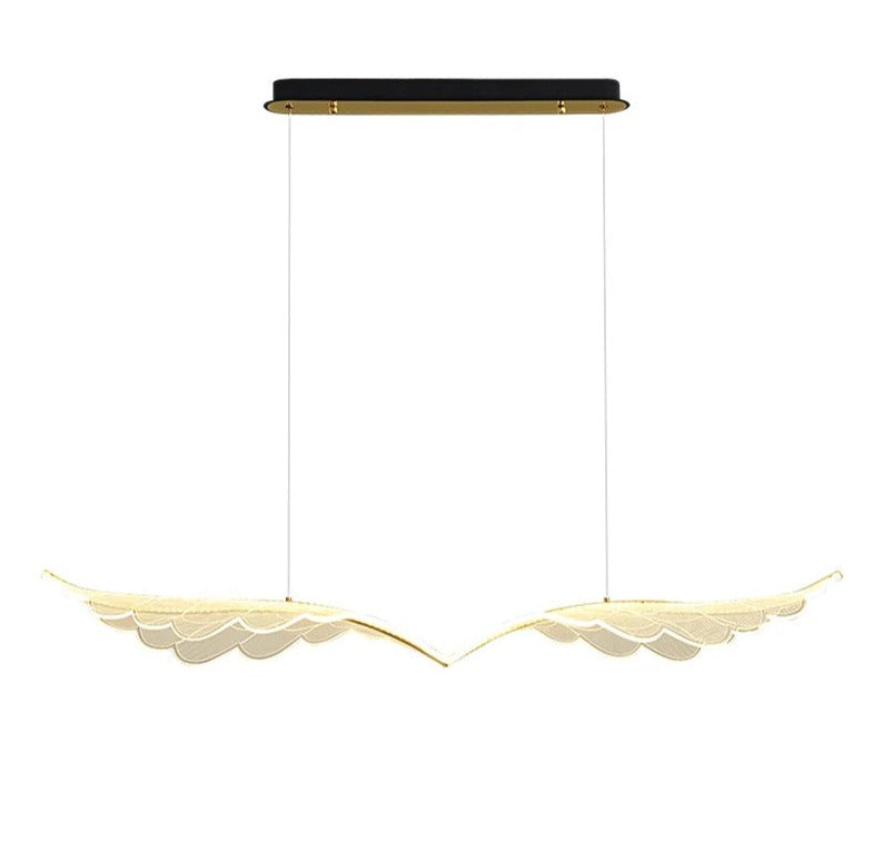 Modern Pendant Light Designer LED Acrylic Long Wing Chandelier Hanging Dining Room Lights