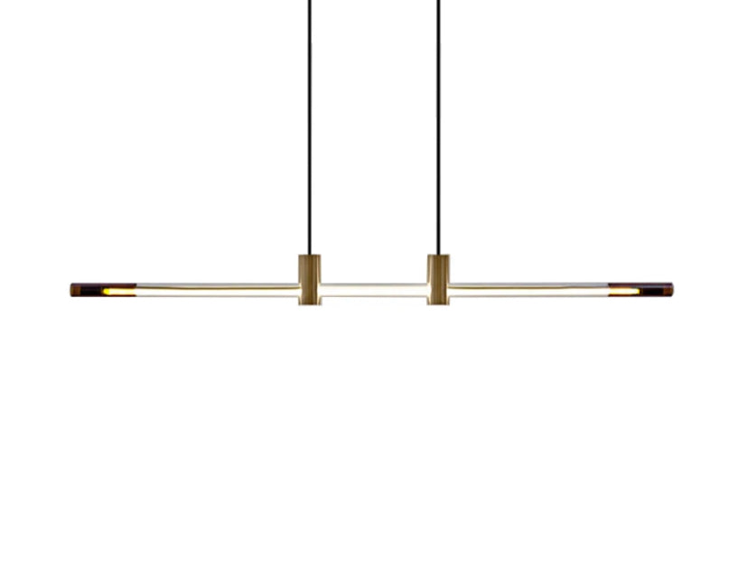 Modern Pendant Light Nordic Strip Designer Copper Restaurant Bar Dining Room Lights