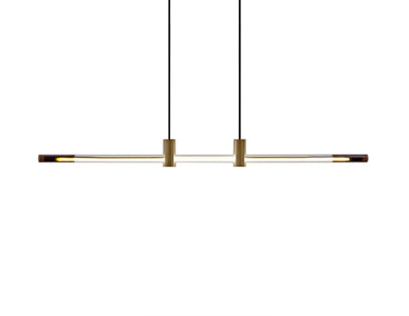 Modern Pendant Light Nordic Strip Designer Copper Restaurant Bar Dining Room Lights