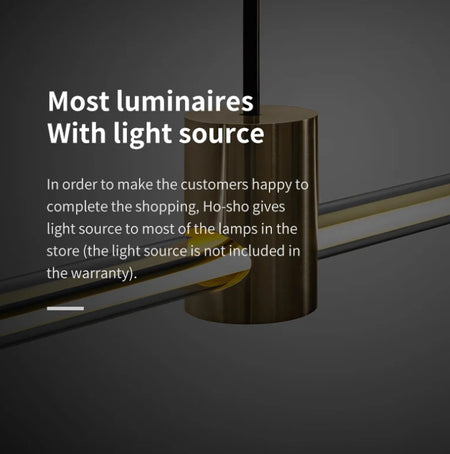 Modern Pendant Light Nordic Strip Designer Copper Restaurant Bar Dining Room Lights