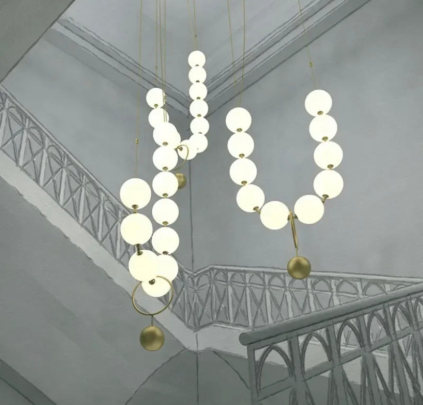 Designer Pendant Light Glass LED Hanging Home Living, Dining Room Lights