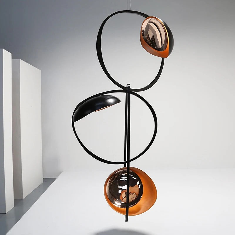 Designer Pendant Light Art Horizontally Suspended Light Sculpture Home, Hotel Chandeliers
