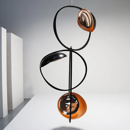 Designer Pendant Light Art Horizontally Suspended Light Sculpture Home, Hotel Chandeliers