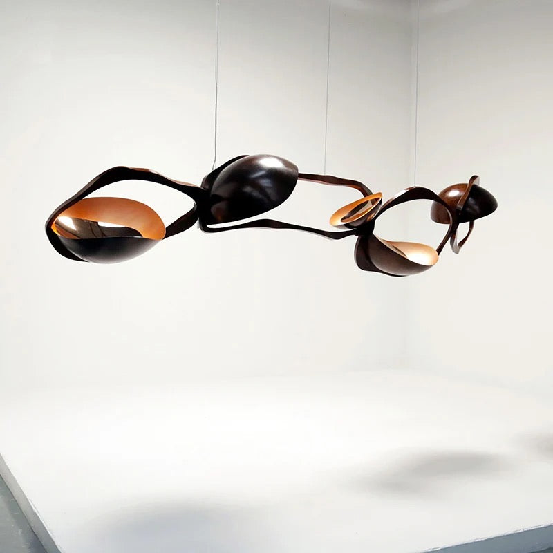 Designer Pendant Light Art Horizontally Suspended Light Sculpture Home, Hotel Chandeliers