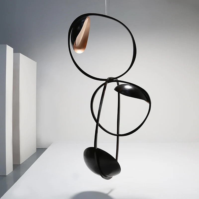 Designer Pendant Light Art Horizontally Suspended Light Sculpture Home, Hotel Chandeliers
