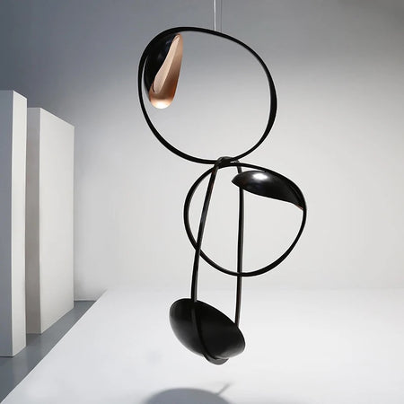 Designer Pendant Light Art Horizontally Suspended Light Sculpture Home, Hotel Chandeliers