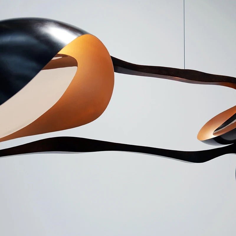 Designer Pendant Light Art Horizontally Suspended Light Sculpture Home, Hotel Chandeliers
