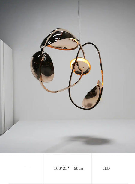 Designer Pendant Light Art Horizontally Suspended Light Sculpture Home, Hotel Chandeliers