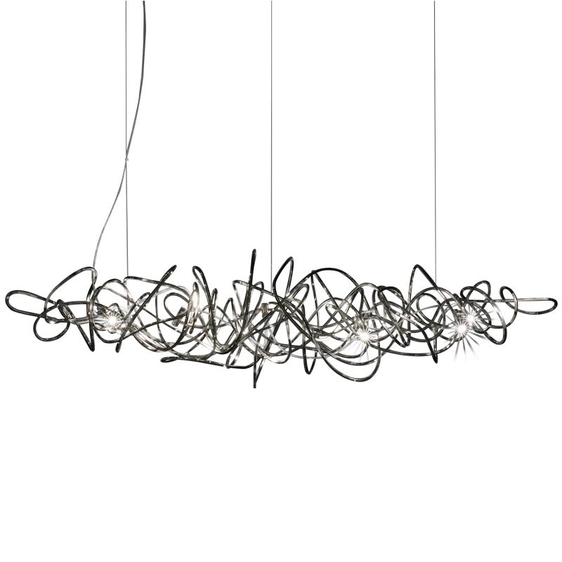 Designer Pendant Light Italian Black Art Deco Chandelier Luxury Dining, Living Room Lights