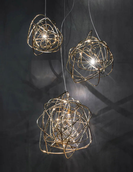 Designer Pendant Light Italian Black Art Deco Chandelier Luxury Dining, Living Room Lights