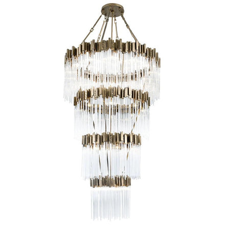 Designer Chandelier Large French Country Duplex Stairwell Crystal Raindrops Decorative Lights