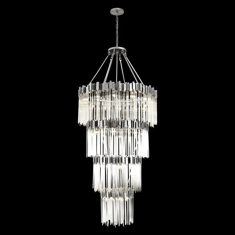 Designer Chandelier Large French Country Duplex Stairwell Crystal Raindrops Decorative Lights
