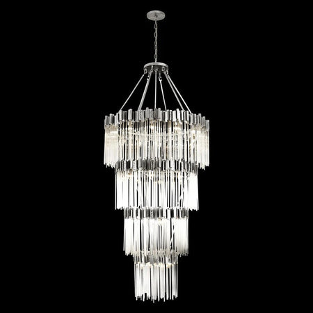 Designer Chandelier Large French Country Duplex Stairwell Crystal Raindrops Decorative Lights