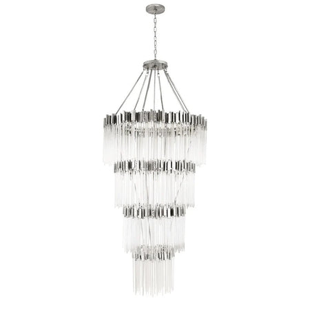 Designer Chandelier Large French Country Duplex Stairwell Crystal Raindrops Decorative Lights