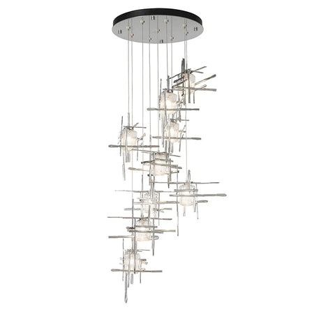 Modern Pendant Light Chrome Hall, Villa, Stair Chandelier Luxury Home Living Room Lights
