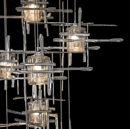 Modern Pendant Light Chrome Hall, Villa, Stair Chandelier Luxury Home Living Room Lights