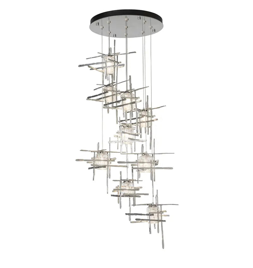 Modern Pendant Light Chrome Hall, Villa, Stair Chandelier Luxury Home Living Room Lights