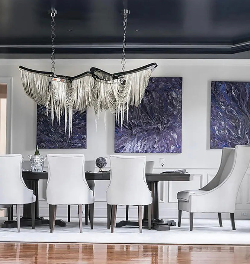 Designer Chandelier Large Art Deco Modern Home, Villa, Hotel Living, Dining Room Lights