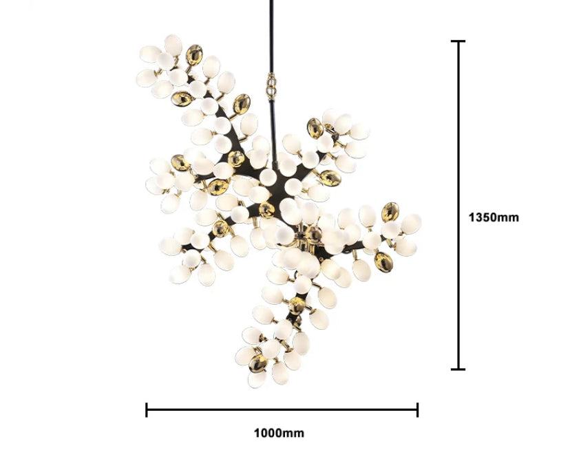 Modern Chandelier Designer Glass Ball Branch Living Room Duplex Stairs Lights