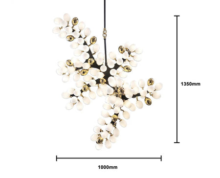 Modern Chandelier Designer Glass Ball Branch Living Room Duplex Stairs Lights