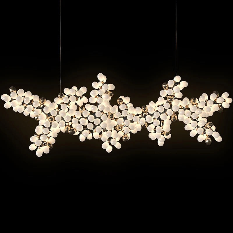 Modern Chandelier Designer High Horizontal Luxury Hotel, Home Living, Dining Room Lights
