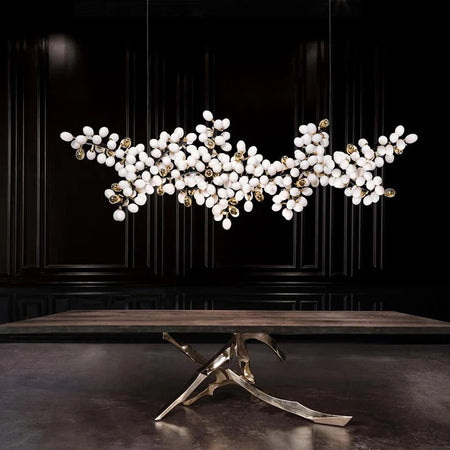 Modern Chandelier Designer High Horizontal Luxury Hotel, Home Living, Dining Room Lights