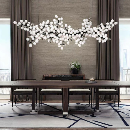 Modern Chandelier Designer High Horizontal Luxury Hotel, Home Living, Dining Room Lights