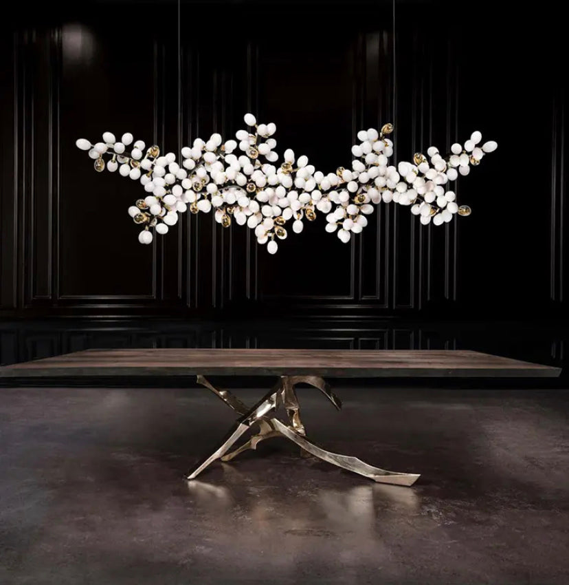 Modern Chandelier Designer High Horizontal Luxury Hotel, Home Living, Dining Room Lights