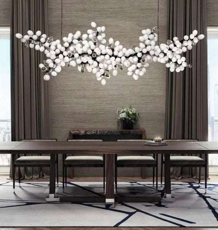 Modern Chandelier Designer High Horizontal Luxury Hotel, Home Living, Dining Room Lights