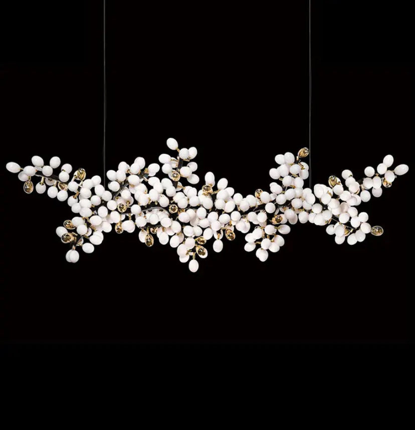 Modern Chandelier Designer High Horizontal Luxury Hotel, Home Living, Dining Room Lights